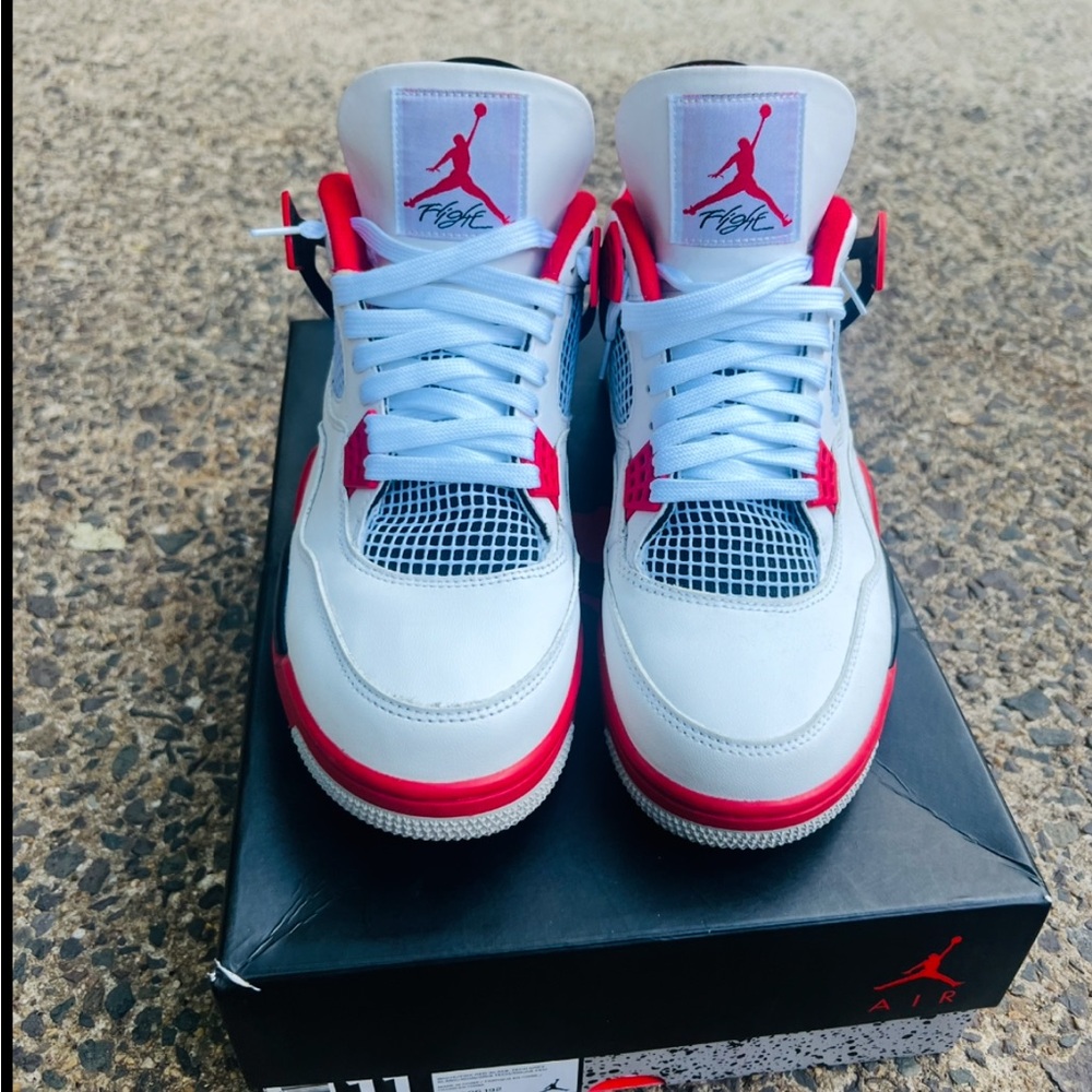 Jordan 4 fire red.